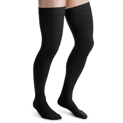 Jobst - Medias cerradas hasta el muslo para hombre, compresión firme de 20 a 30 mmHg 