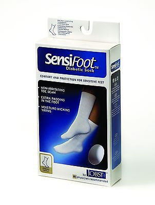 Jobst Sensifoot Diabetic Sock 8-15 mmHg Crew Mild Compression - Scrubsnmed