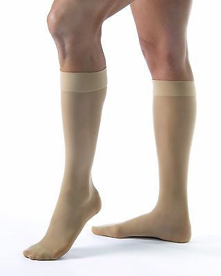 Jobst Women's Ultrasheer 20-30 mmHg Knee High Close Toe Firm Compression Stockings - Scrubsnmed