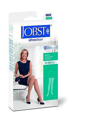 Jobst Women's Ultrasheer 20-30 mmHg Thigh High Close Toe With Lace Silicone Strip Band - Scrubsnmed