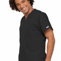 Cherokee WorkWear Originals Unisex V-Neck Tunic in Black - Scrubsnmed