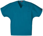 Cherokee WorkWear Originals Unisex V-Neck Tunic in Caribbean - Scrubsnmed
