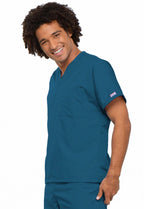 Cherokee WorkWear Originals Unisex V-Neck Tunic in Caribbean - Scrubsnmed