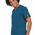 Cherokee WorkWear Originals Unisex V-Neck Tunic in Caribbean - Scrubsnmed