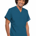 Cherokee WorkWear Originals Unisex V-Neck Tunic in Caribbean - Scrubsnmed