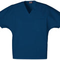 Cherokee WorkWear Originals Unisex V-Neck Tunic in Navy - Scrubsnmed