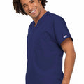 Cherokee WorkWear Originals Unisex V-Neck Tunic in Navy - Scrubsnmed