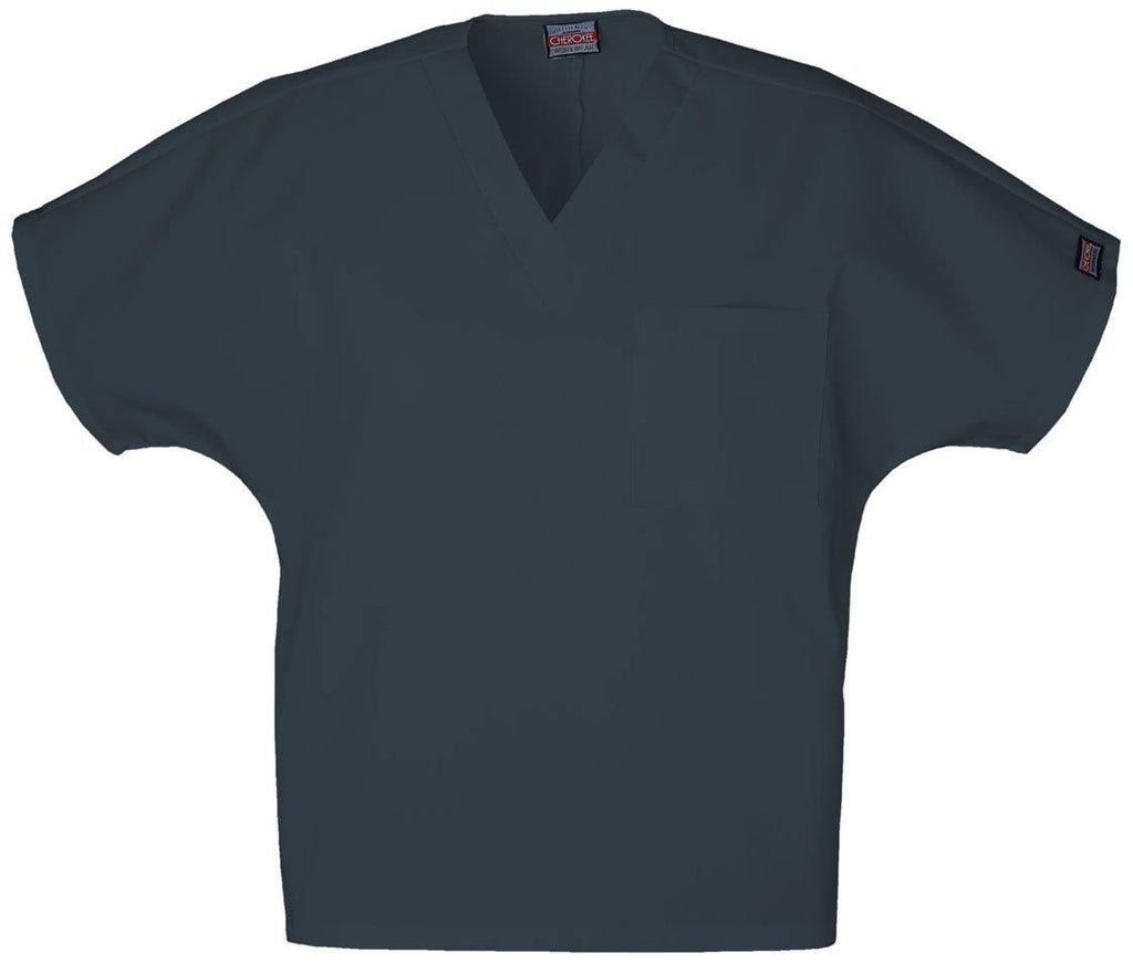 Cherokee WorkWear Originals Unisex V-Neck Tunic in Pewter - Scrubsnmed