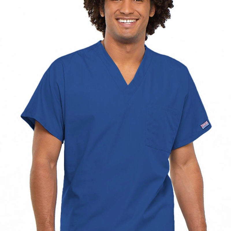 Cherokee WorkWear Originals Unisex V-Neck Tunic in Royal - Scrubsnmed