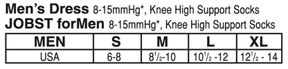 Jobst Men's Compression Dress Socks 8-15 mmHg - Scrubsnmed
