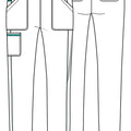 Cherokee Revolution Natural Rise Jogger Scrub Pants in Black