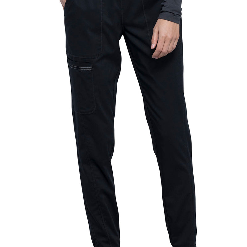 Cherokee Revolution Natural Rise Jogger Scrub Pants in Black