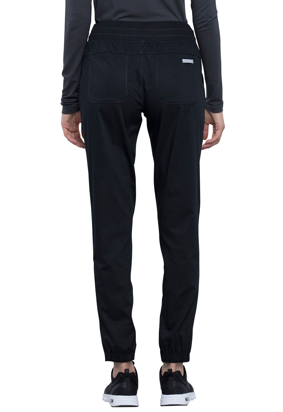 Cherokee Revolution Natural Rise Jogger Scrub Pants in Black