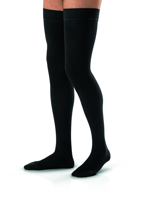 Jobst For Men 15-20 mmHg Compression Thigh High Close Toe With Silicone Dot Band - Scrubsnmed
