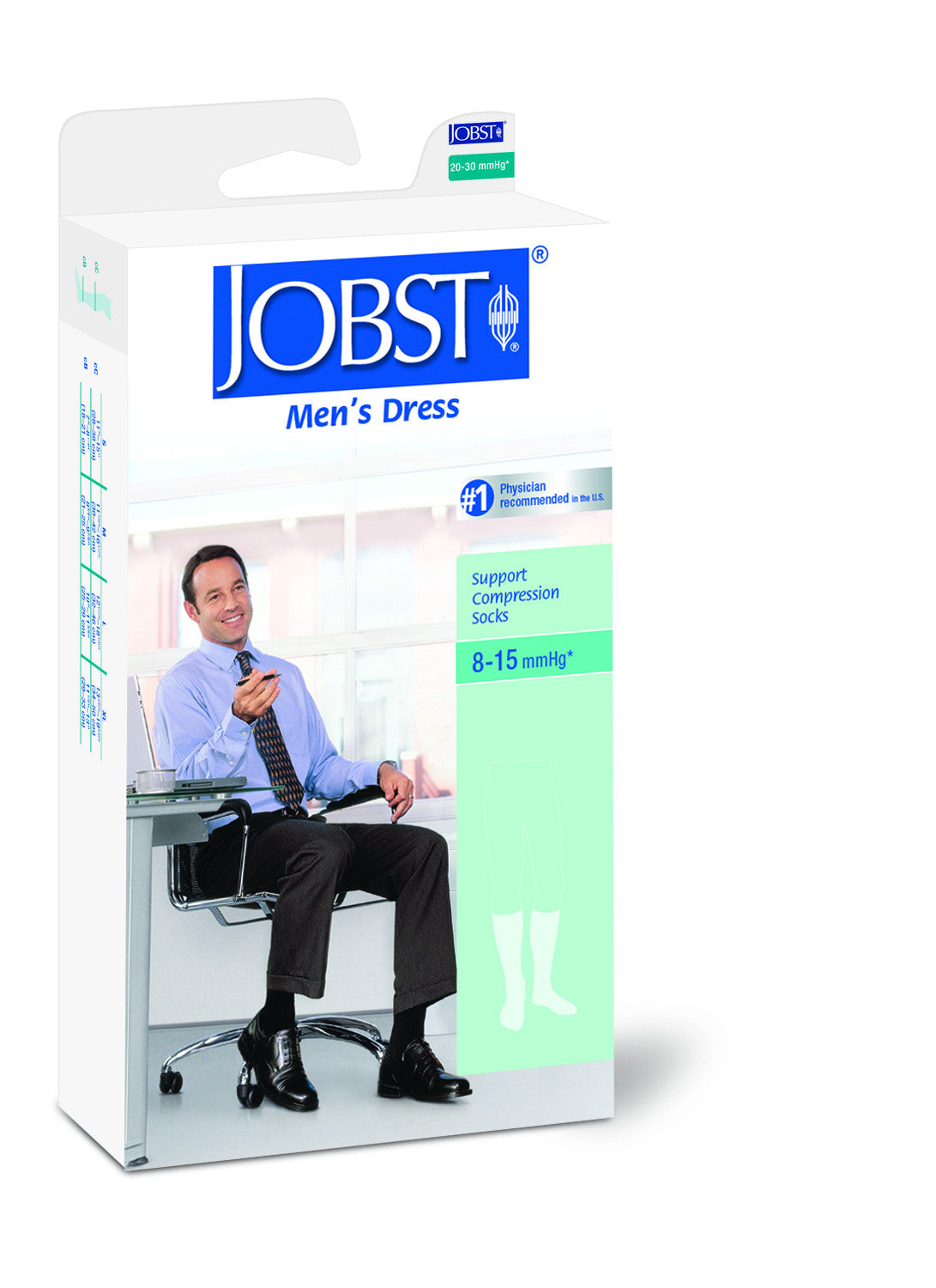 Jobst Men's Compression Dress Socks 8-15 mmHg - Scrubsnmed